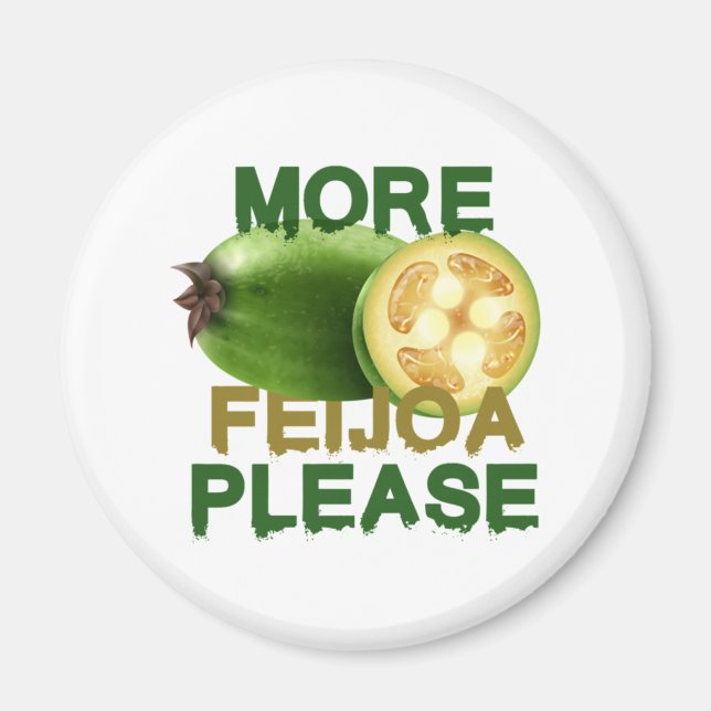 FEIJOA FRUIT ! CUTE GIFT FOR RARELY FRUIT LOVERS E MAGNET (Front)