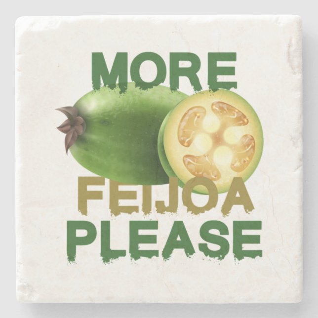FEIJOA FRUIT ! CUTE GIFT FOR RARELY FRUIT LOVERS E STONE COASTER (Front)