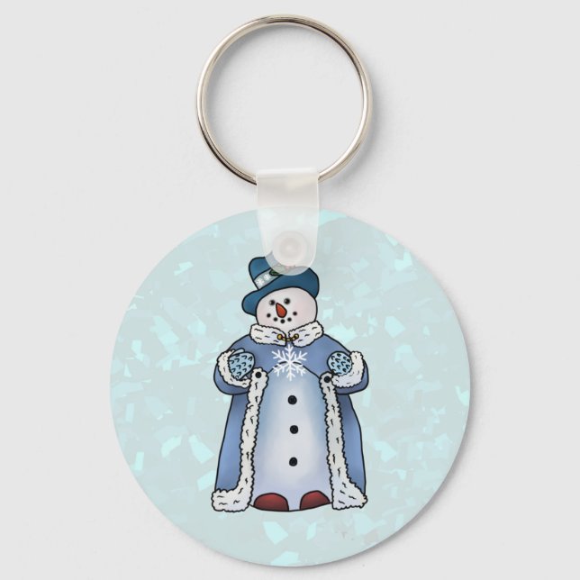 Feiner Schneemann  Key Ring (Front)