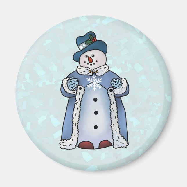 Feiner Schneemann  Magnet (Front)