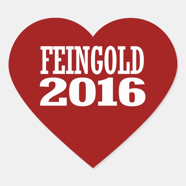 FEINGOLD 2016 HEART STICKER (Front)