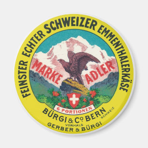Feinster Echter Schweizer Emmenthalerkase Cheese Magnet