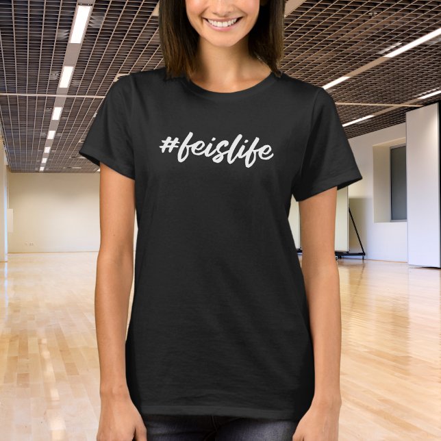#feislife - White Cursive - Irish Dance T-Shirt (Creator Uploaded)