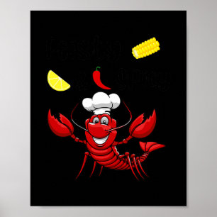 Feisty And Spicy Funny Crawfish Boil Men Women Poster