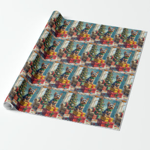Feisty Australian Terrier King of Christmas Gifts Wrapping Paper