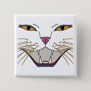 Feisty Cat Lover 15 Cm Square Badge