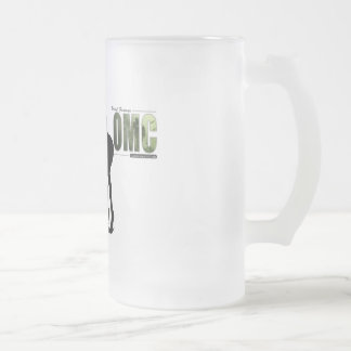 Feisty Girl OMC Frosted Glass Beer Mug