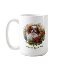Feisty Little Red & White Japanese Chin