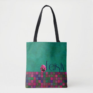FEISTY - Teal, Purple, Pink - Handbag