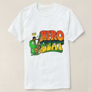 Fela Kuti Afrobeat Retro Typography African Music T-Shirt