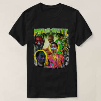 Fela Kuti Vintage Bootleg Afrobeat Collage art T-Shirt