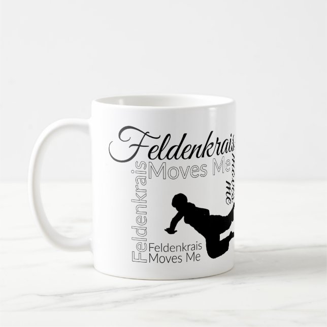 Feldenkrais Moves Me Mug | Black & White (Left)