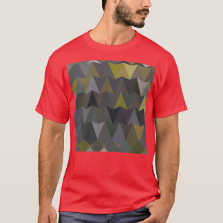 Feldgrau Grey Abstract Low Polygon Background T-Shirt