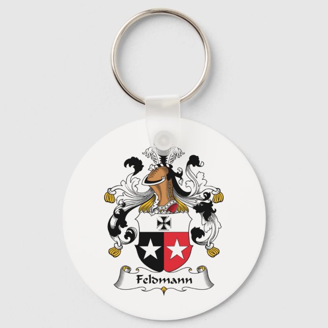 Feldmann Family Crest Key Ring (Front)