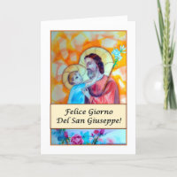 Felice Giorno del San Giuseppe (Religious) Card