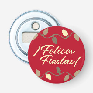 Felices Fiestas Pequeño Regalo de Navidad Bottle Opener