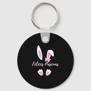 Felices pascuas happy easter spanish graphic key ring