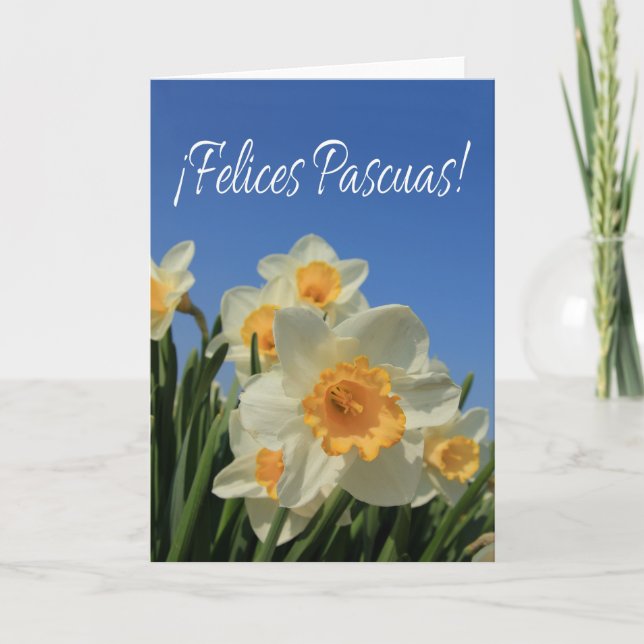 Felices Pascuas spanish Happy Easter Holiday Card (Front)