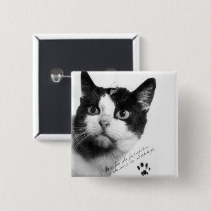 Félicette: The First Cat in Space 15 Cm Square Badge