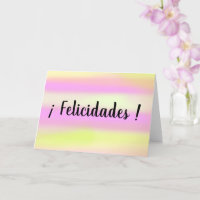 Felicidades Spanish Congratulations Watercolor