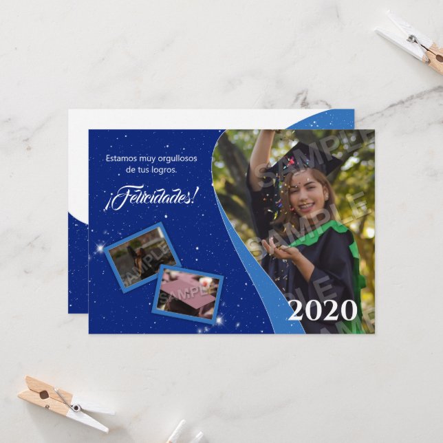 Felicitación o invitación de graduación invitation (Front/Back In Situ)