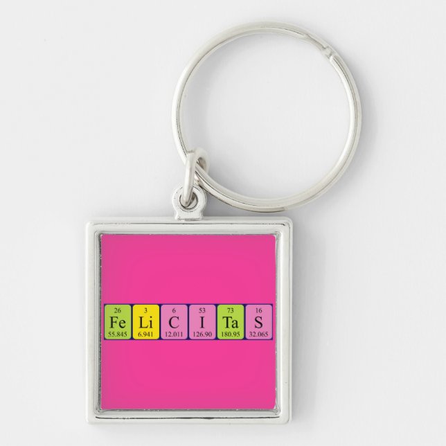 Felicitas periodic table name keyring (Front)