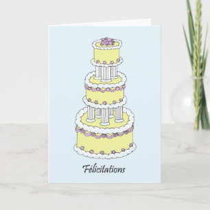 Félicitations French Wedding Congratulations Card