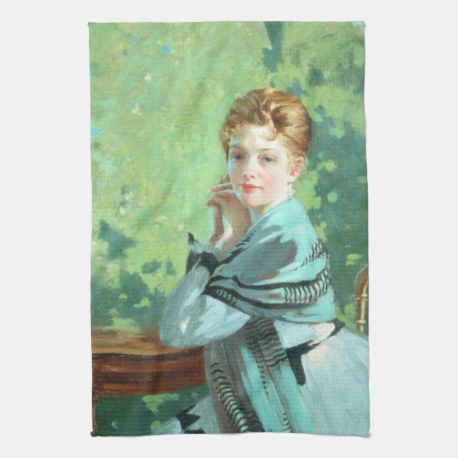 Felicity (by George Henry) Tea Towel (Vertical)