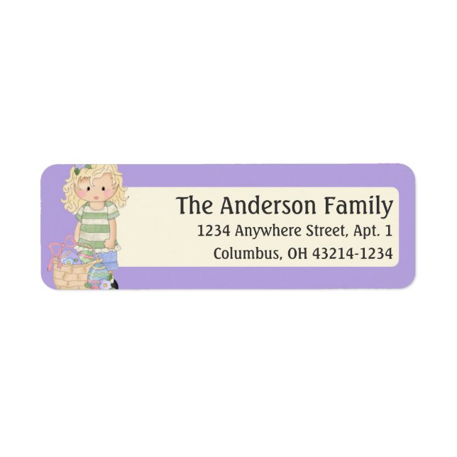 Felicity Jane Easter Blessings d4 address label (Front)