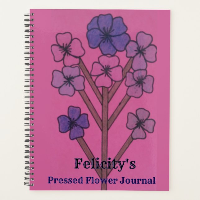 Felicity's Pressed Flower Journal Planner (Front)