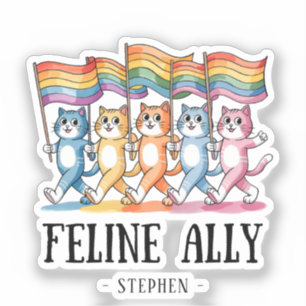 Feline Ally – Rainbow Cat LGBTQ Pride
