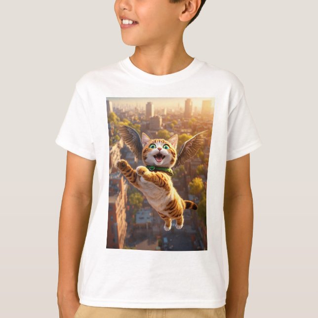 Feline Aviator Adventures" T-Shirt (Front)
