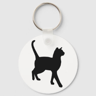 Feline elegance key ring