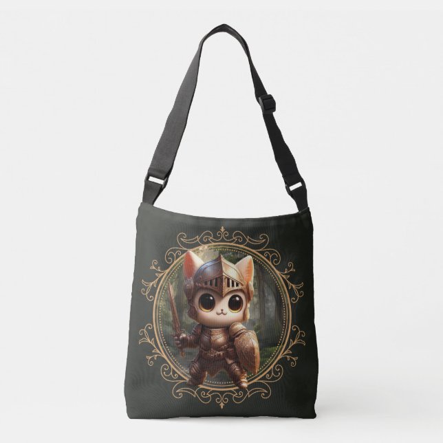Feline Fantasy Adventure Crossbody Bag (Front)