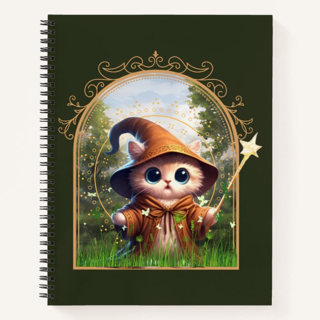 Feline Fantasy Adventure Notebook (Front)