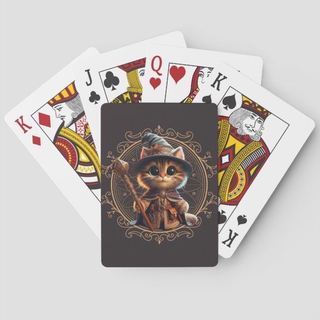 Feline Fantasy Adventure Playing Cards (Back)