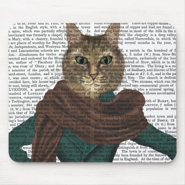 Feline Fashionista Mouse Mat (Front)