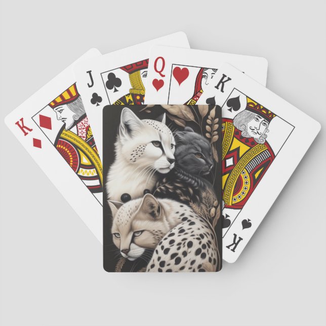 FELINE FINESSE #1  PLAYING CARDS (Back)