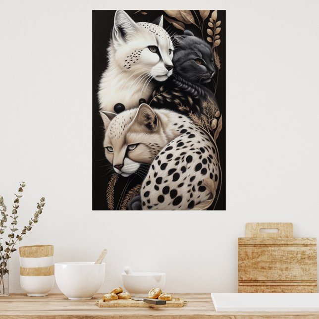 FELINE FINESSE #1 POSTER (Kitchen)