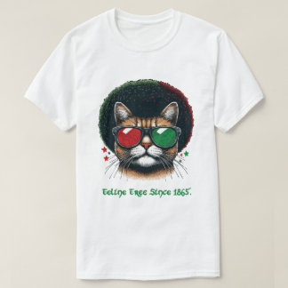 Feline Free Since 1865 – Juneteenth Cat Art T-Shirt