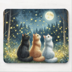 Feline Friends and the Moonlight Mouse Mat