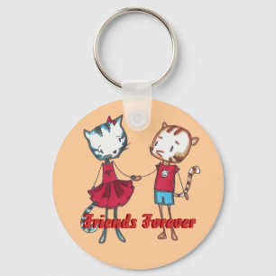 Feline Friends Keychain