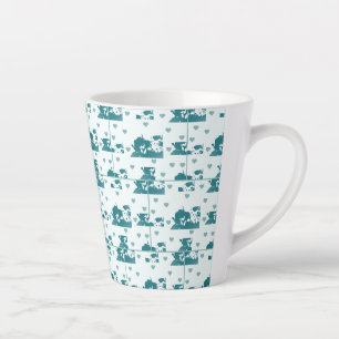 Feline friends. latte mug