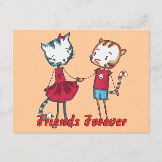 Feline Friends Postcard (Front)