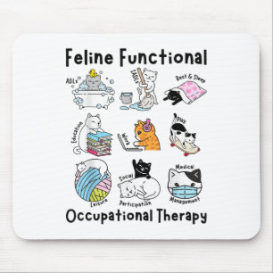 Feline Fun Cat Functional Occupational Therapy Ot Mouse Mat