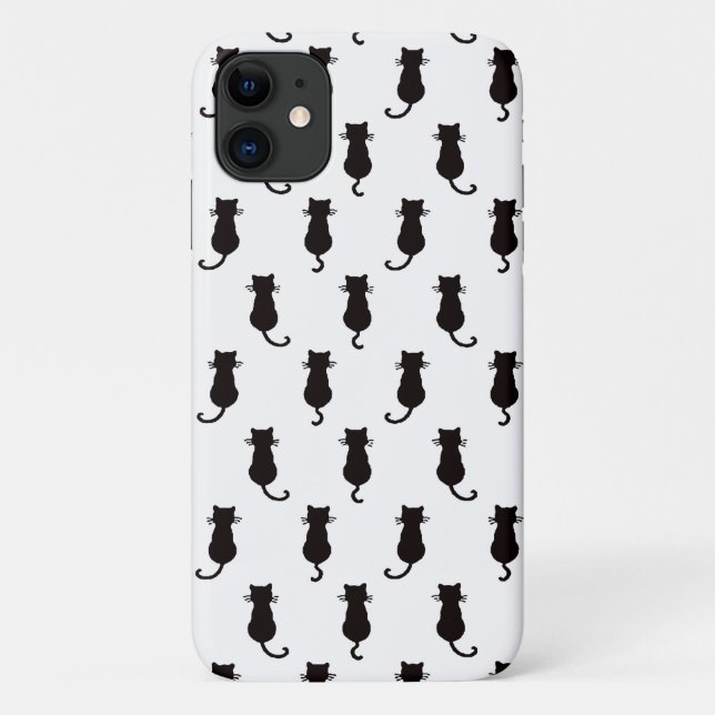 Feline Fun Forever Whimsical Cats Black Cat Motif  Case-Mate iPhone Case (Back)