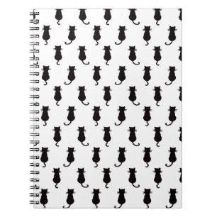 Feline Fun Forever Whimsical Cats Black Cat Motif Notebook