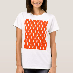 Feline Fun Forever Whimsical Cats Orange T-Shirt