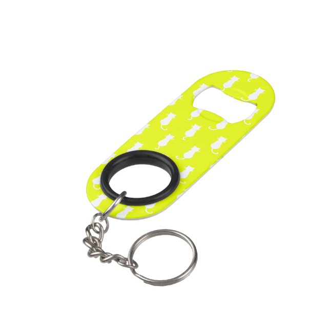  Feline Fun Forever Whimsical Cats White Cat Yello (Back Angled)