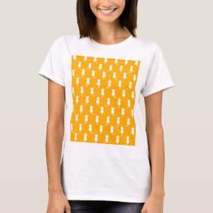 Feline Fun Forever Whimsical Cats White On Tangeri T-Shirt